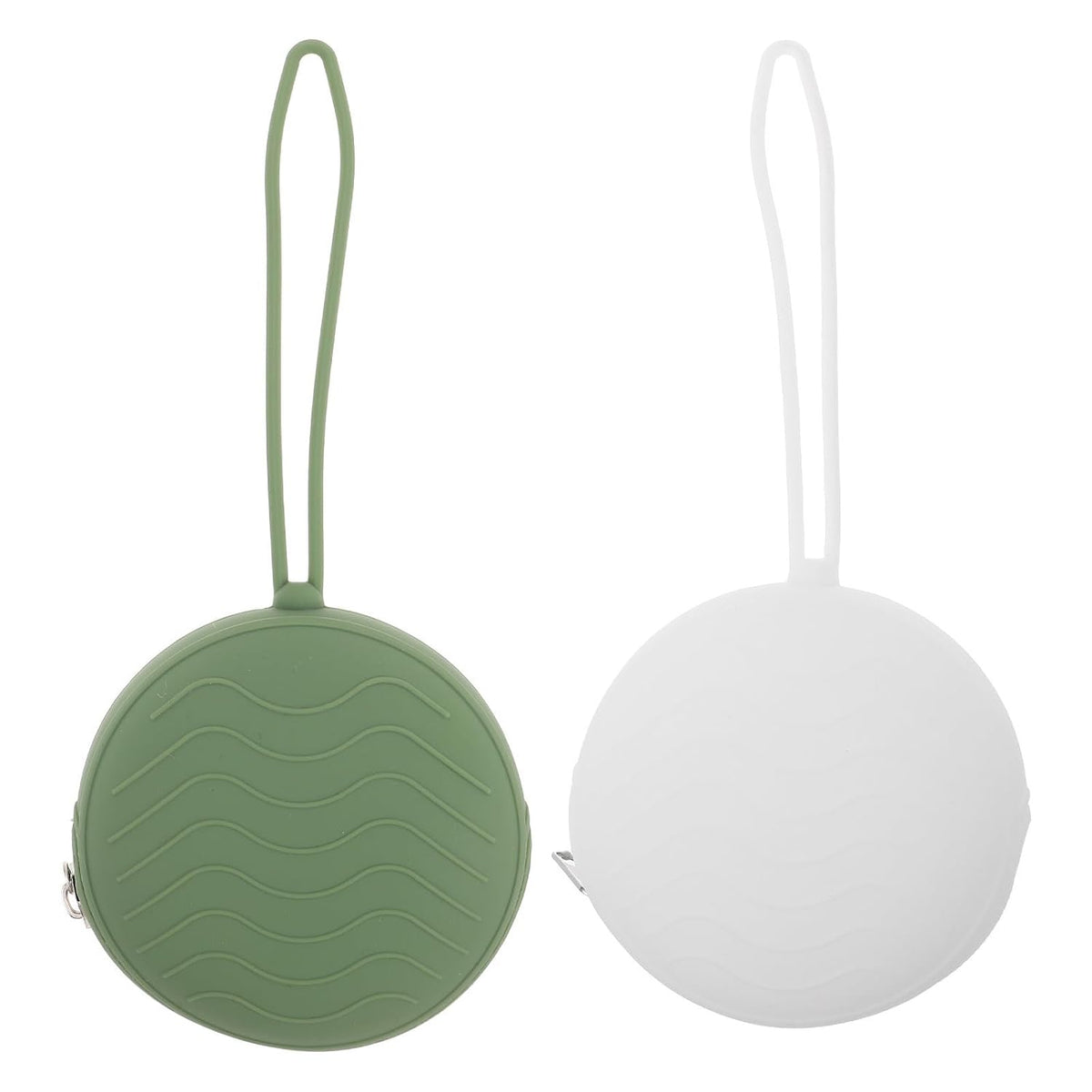 2pcs Portable Silicone Pacifier Storage Box Featuring Reliable Zipper Design, Cute and Adorable Pacifier Case for Travel and Daily Use