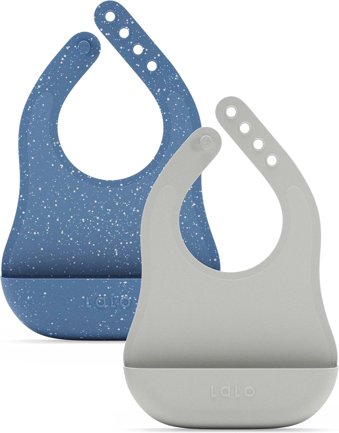 The Bib, Adjustable Non-Toxic Silicone Baby Bib with Food Catcher