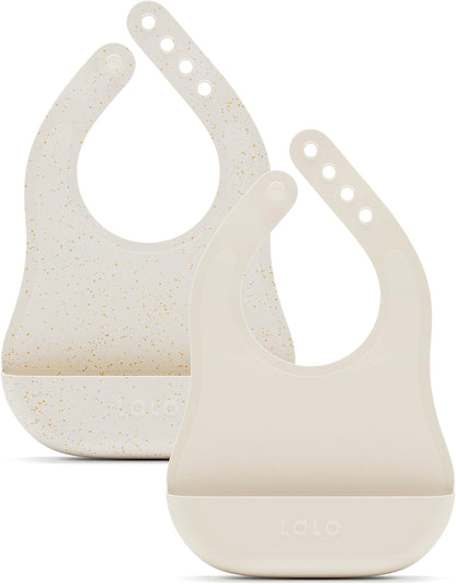 The Bib, Adjustable Non-Toxic Silicone Baby Bib with Food Catcher