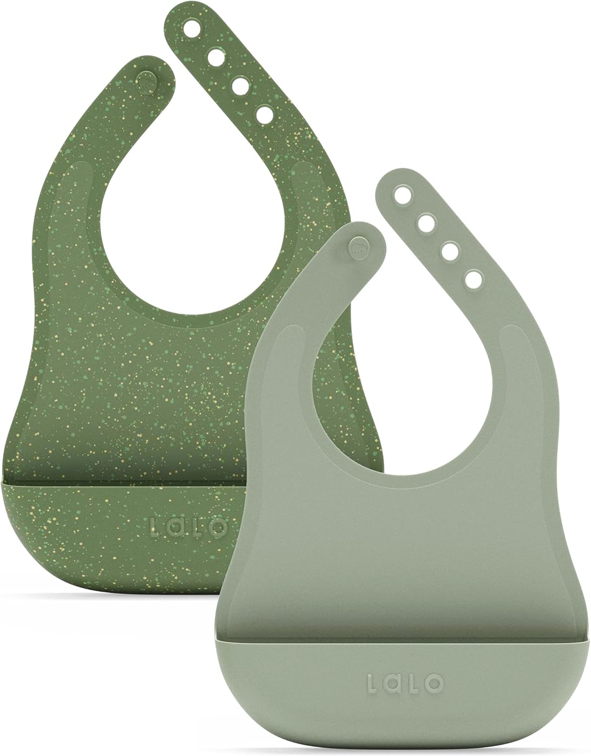 The Bib, Adjustable Non-Toxic Silicone Baby Bib with Food Catcher
