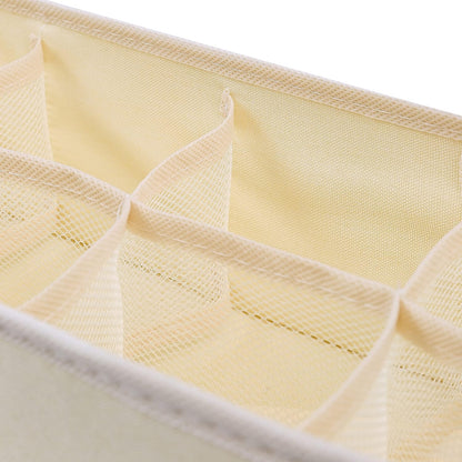 3 Pack Sock Underwear Drawer Organizer Dividers, Collapsible Cabinet Closet Storage Boxes for Clothes, Socks, Lingerie, Underwear, Tie, Belt, Baby, Bedroom
