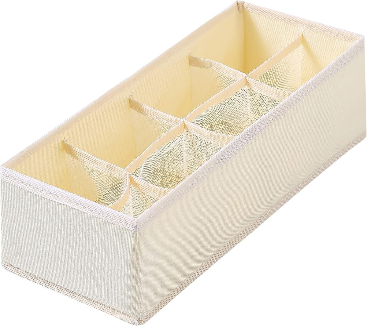 3 Pack Sock Underwear Drawer Organizer Dividers, Collapsible Cabinet Closet Storage Boxes for Clothes, Socks, Lingerie, Underwear, Tie, Belt, Baby, Bedroom