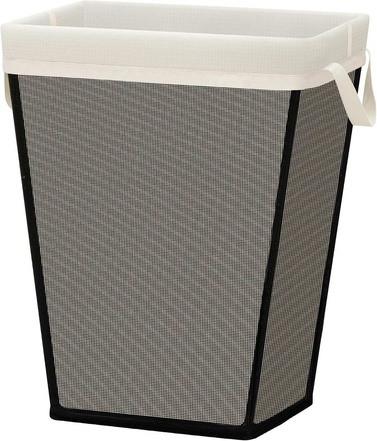 75L Laundry Hamper, Space Saving Freestanding Clothes Basket with Iron Frame, Dirty Clothes Storage Bin with Removable Washable Liner for Bedroom, Bathroom, Dorm, Closet, Apartment, Beige