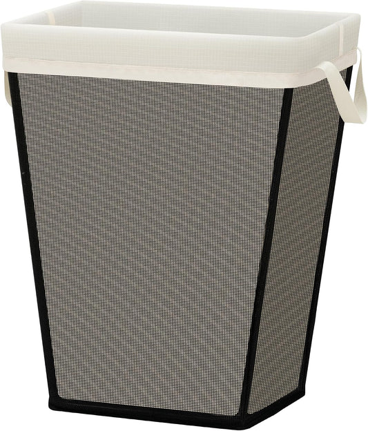 75L Laundry Hamper, Space Saving Freestanding Clothes Basket with Iron Frame, Dirty Clothes Storage Bin with Removable Washable Liner for Bedroom, Bathroom, Dorm, Closet, Apartment, Beige