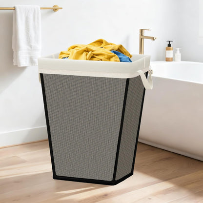 75L Laundry Hamper, Space Saving Freestanding Clothes Basket with Iron Frame, Dirty Clothes Storage Bin with Removable Washable Liner for Bedroom, Bathroom, Dorm, Closet, Apartment, Beige