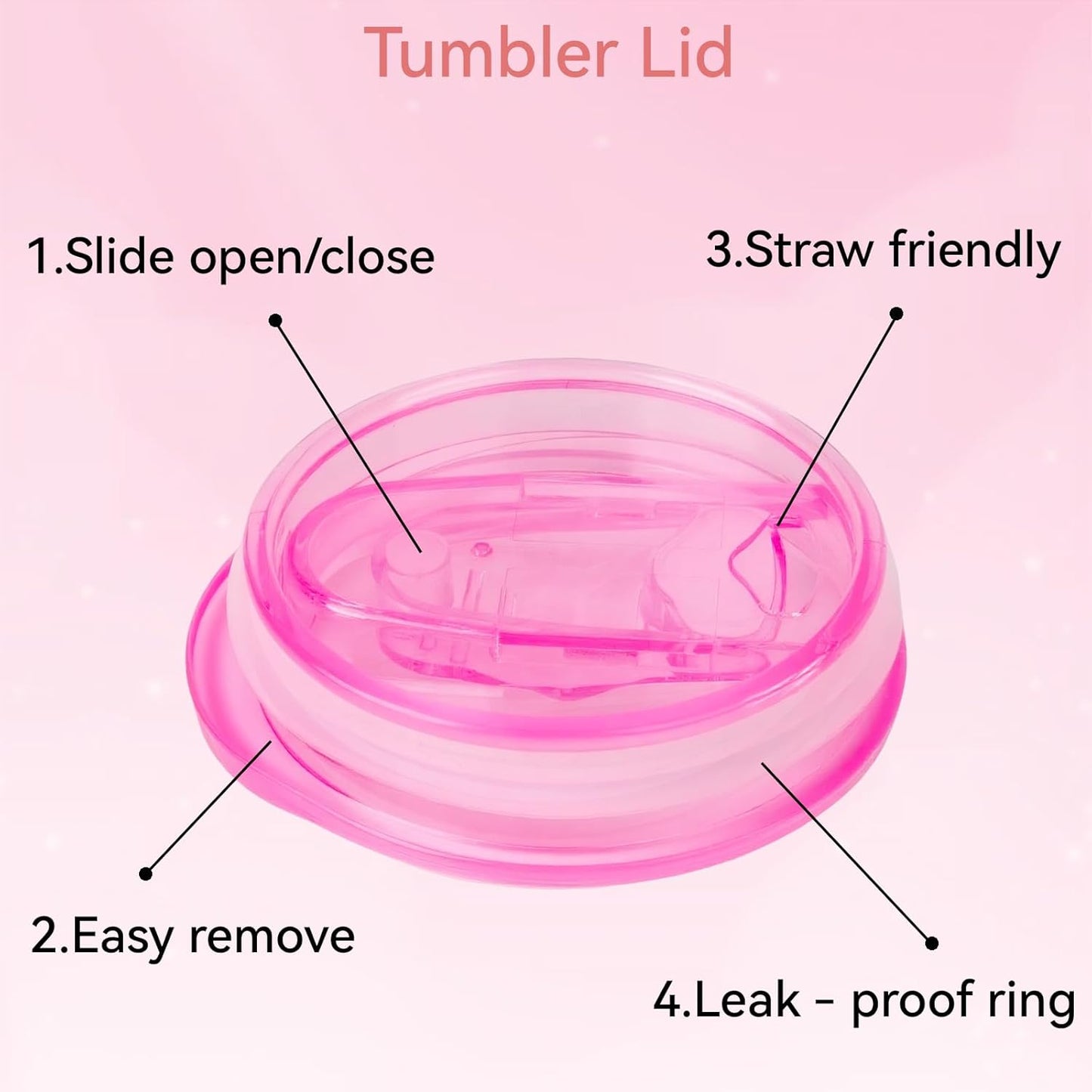 10 Pcs Skinny Tumbler Lid Replacement, 20 Oz Tumbler Lid Fit Skinny Cup, Spill-Proof Replacement Lids for 20 Oz, Silicone Sliding Cover Mug Topper Straw Friendly for Work Travel Daily Use, White