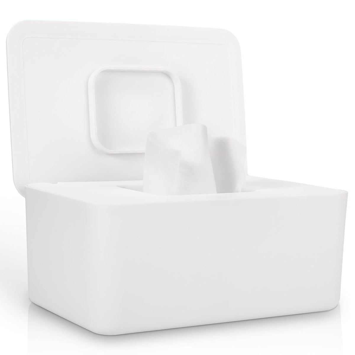 Baby Wipes Dispenser, Wipes Dispenser Baby Wipes Case, Baby Wipe Holder for Fresh Wipes, Non-Slip Wipes Case, Wipe Container with Sealing Design Lid (Black)