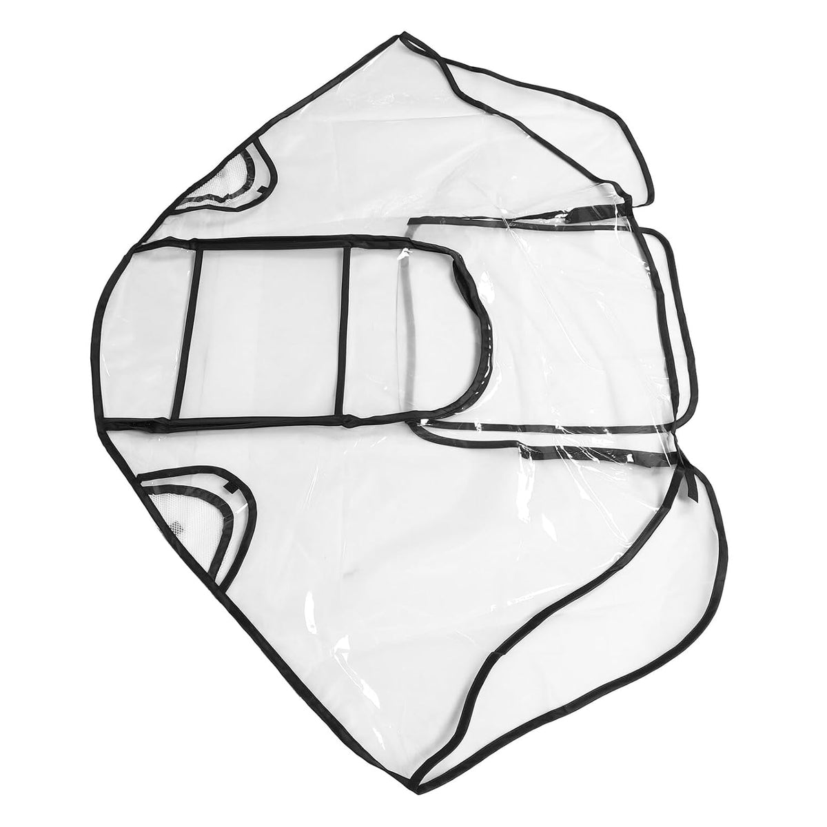 Universal Stroller Rain Cover Pushchair Raincover Eva Zipper and Window, Waterproof Windproof Ventilated Outdoor Travel Protection Shield