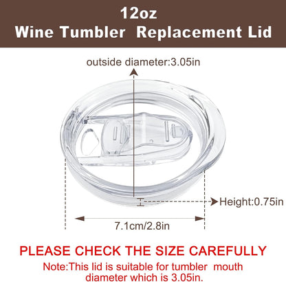 2 Pack 20oz Skinny Tumbler Replacement Lids,Spill Proof Covers | Splash Resistant Sliding Covers with Seal Ring,for 20oz Strainght Skinny Tumbler,Straw Friendly, BPA Free,Leak-proof
