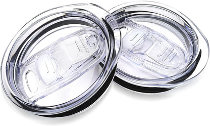 2 Pack 20oz Skinny Tumbler Replacement Lids,Spill Proof Covers | Splash Resistant Sliding Covers with Seal Ring,for 20oz Strainght Skinny Tumbler,Straw Friendly, BPA Free,Leak-proof