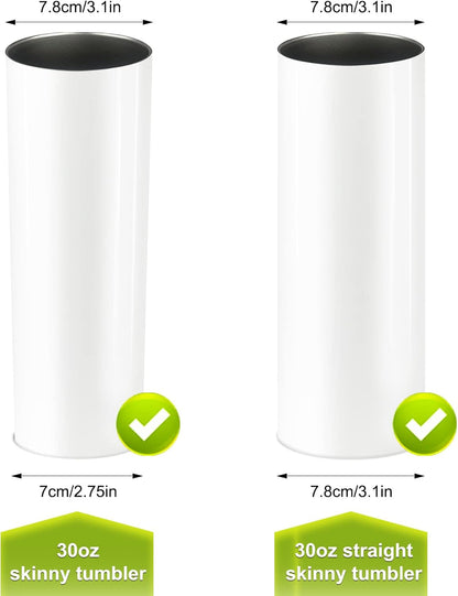 2 Pack 20oz Skinny Tumbler Replacement Lids,Spill Proof Covers | Splash Resistant Sliding Covers with Seal Ring,for 20oz Strainght Skinny Tumbler,Straw Friendly, BPA Free,Leak-proof