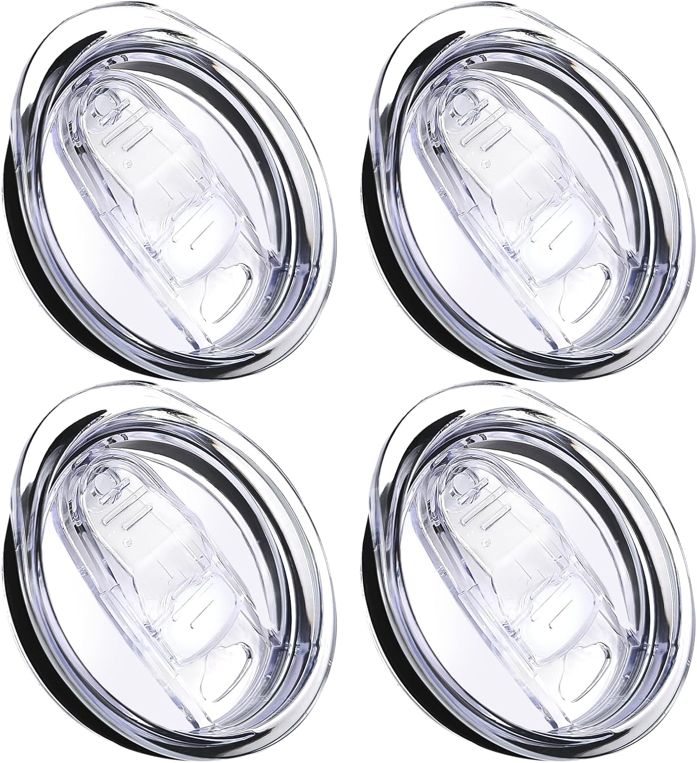 2 Pack 20oz Skinny Tumbler Replacement Lids,Spill Proof Covers | Splash Resistant Sliding Covers with Seal Ring,for 20oz Strainght Skinny Tumbler,Straw Friendly, BPA Free,Leak-proof