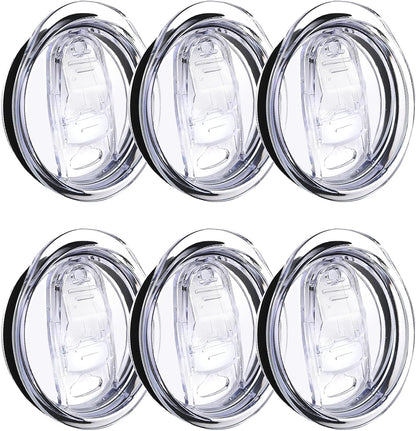 2 Pack 20oz Skinny Tumbler Replacement Lids,Spill Proof Covers | Splash Resistant Sliding Covers with Seal Ring,for 20oz Strainght Skinny Tumbler,Straw Friendly, BPA Free,Leak-proof