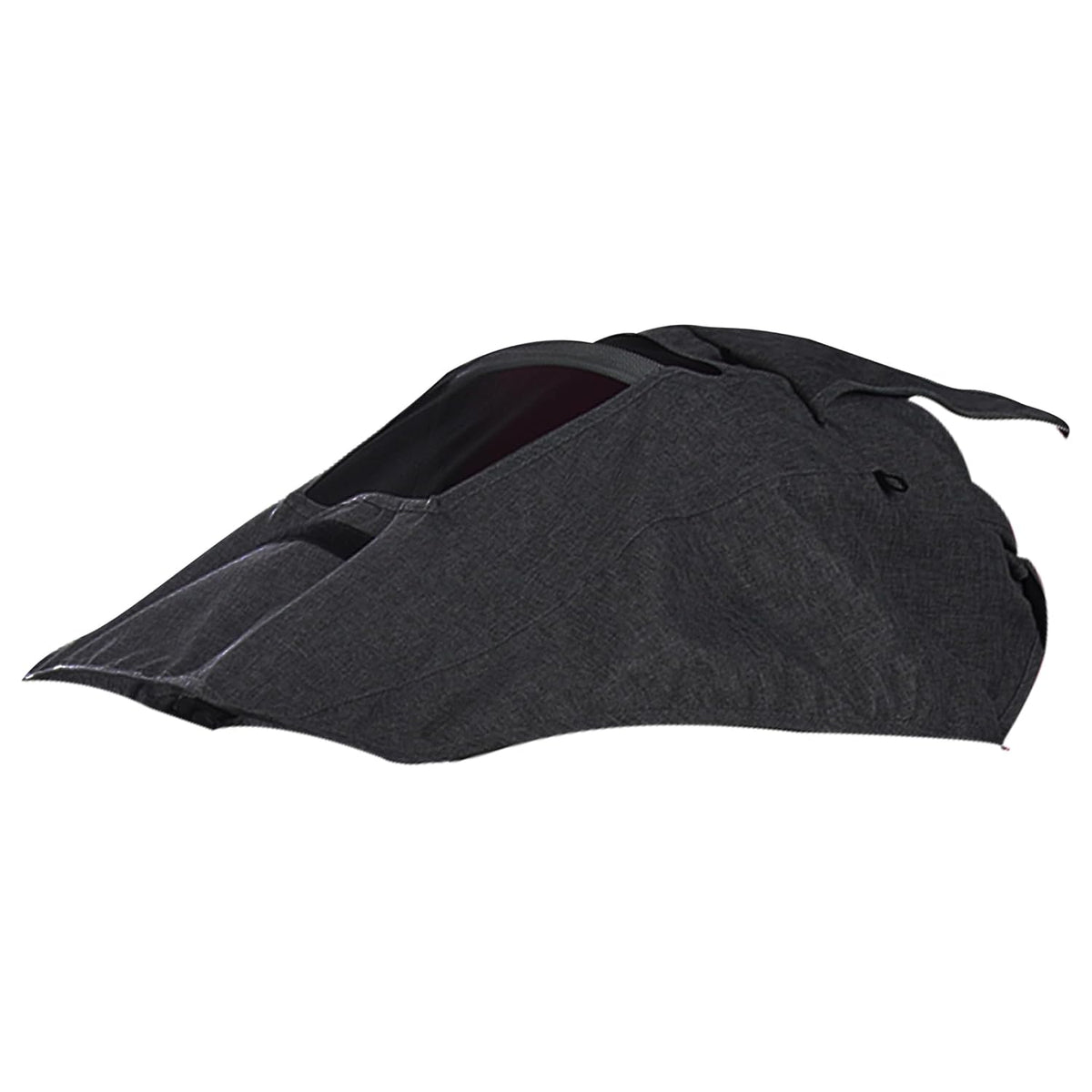 Stroller Sun Shade – UPF Protective Linen Shade Cover with Ventilation Window for Reversible High-View Strollers - Black