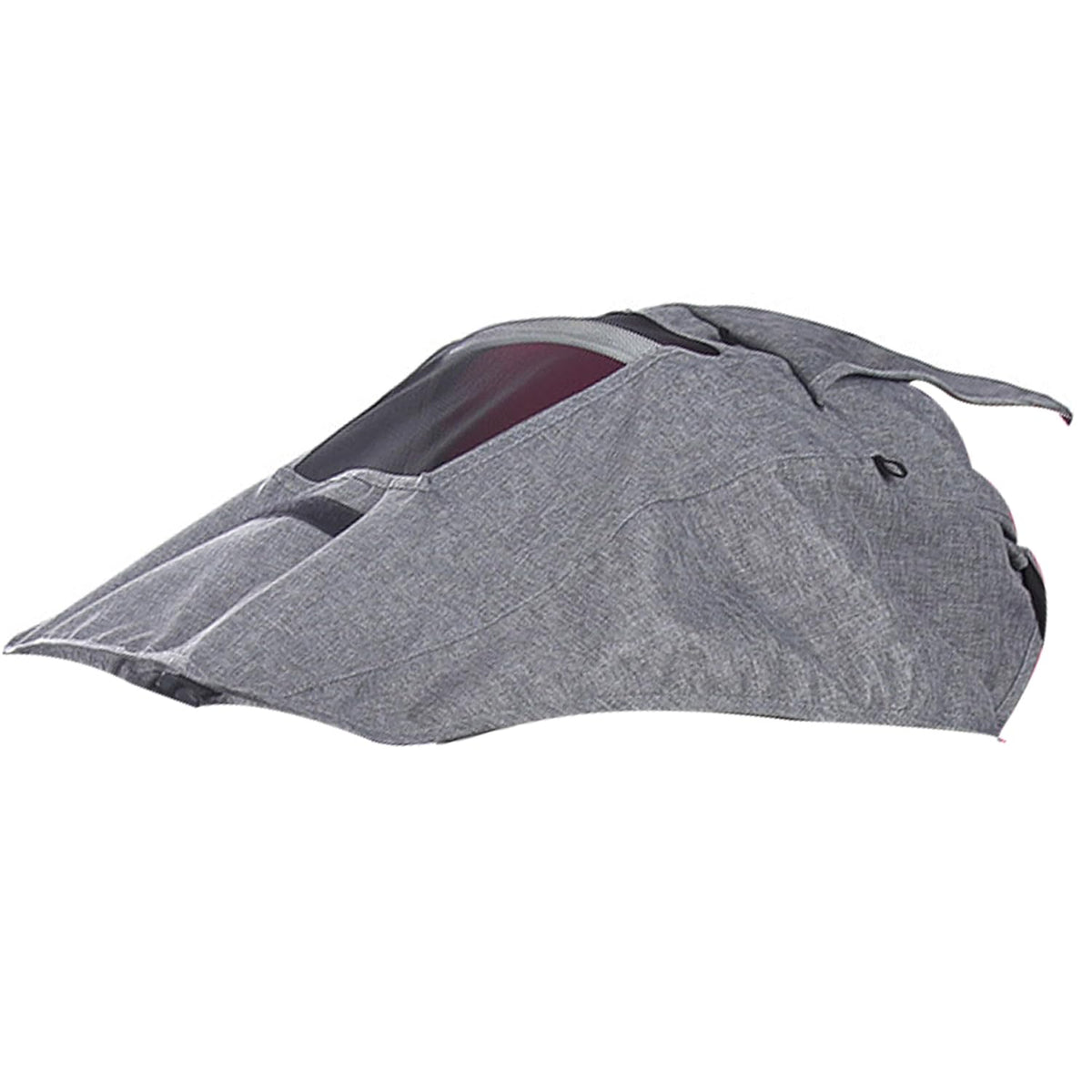 Stroller Sun Shade – UPF Protective Linen Shade Cover with Ventilation Window for Reversible High-View Strollers - Black