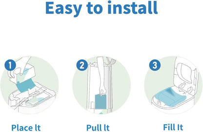 Diaper Pail Refills Bags Compatible with Genie Easy Roll Signature Diaper
