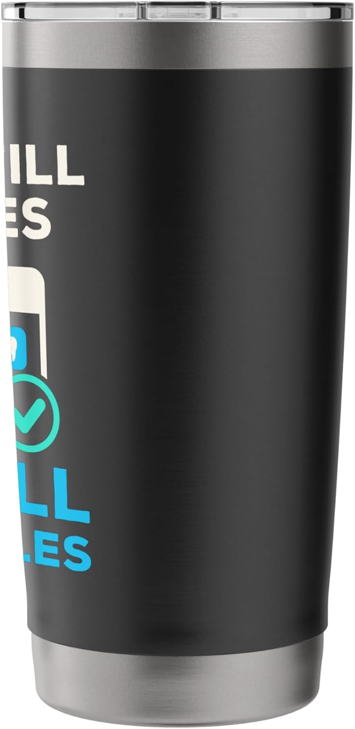 Funny Dental Receptionist Reception Front Office Desk Stainless Steel Insulated Tumbler