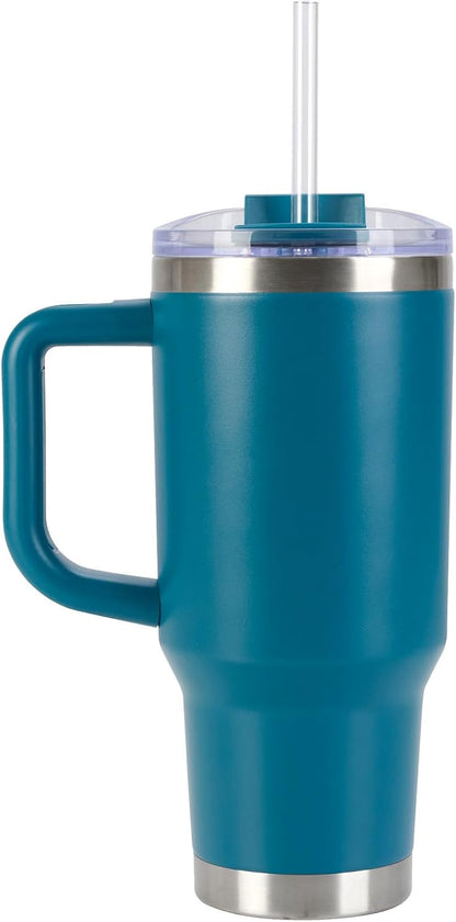 Pelican Porter™ 30 oz Travel Tumbler – Recycled Stainless Steel, Vacuum Insulated Mug with Handle – Keeps Drinks Hot 9 Hrs / Cold 16 Hrs – Spill-Resistant Lid, Dishwasher Safe– DESERT SAGE