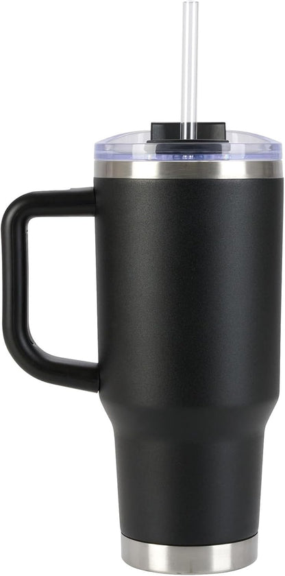 Pelican Porter™ 30 oz Travel Tumbler – Recycled Stainless Steel, Vacuum Insulated Mug with Handle – Keeps Drinks Hot 9 Hrs / Cold 16 Hrs – Spill-Resistant Lid, Dishwasher Safe– DESERT SAGE