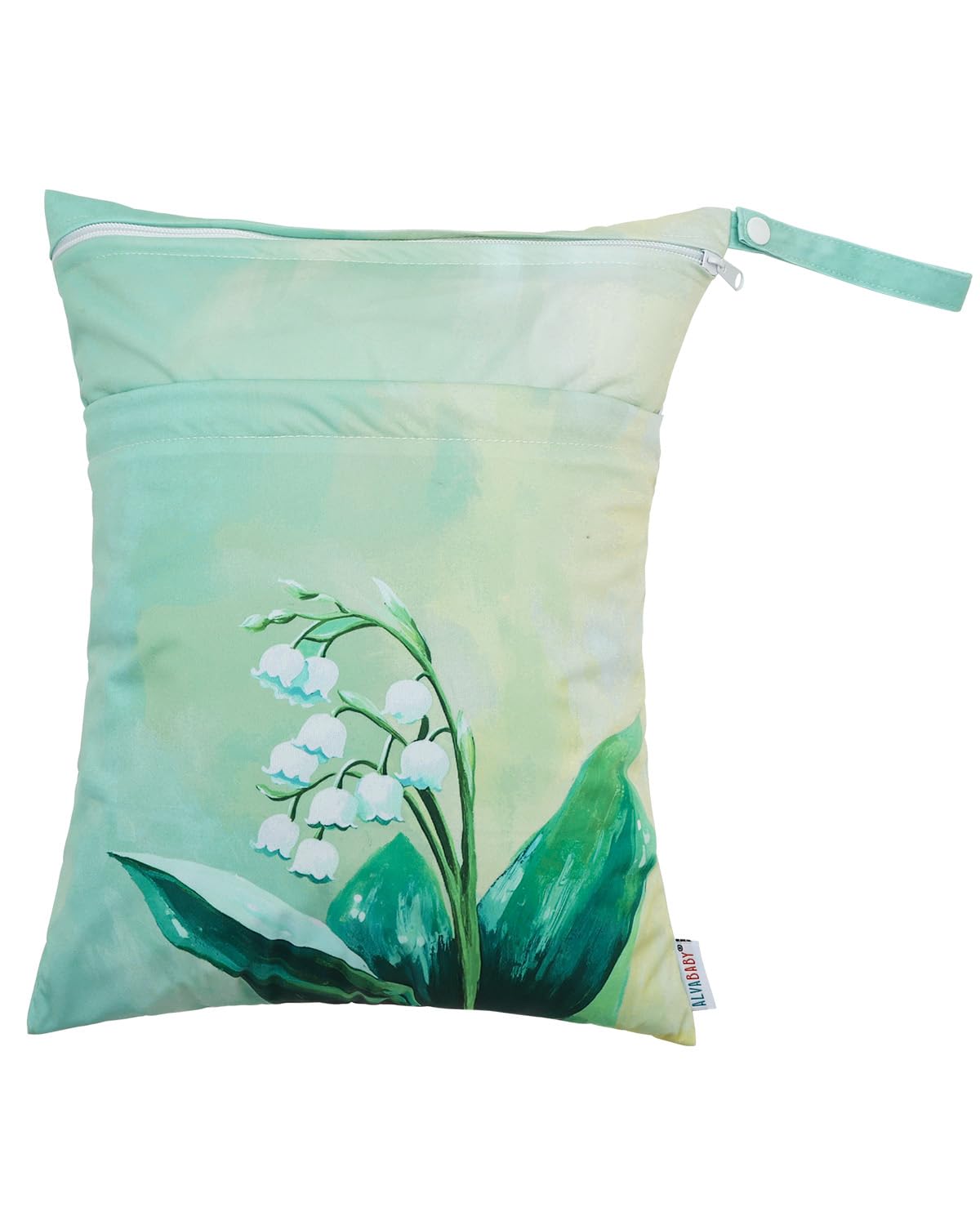 3 Pcs Cloth Diaper Wet Dry Bags Waterproof Reusable with Two Zippered Pockets Travel Beach Pool Daycare Soiled Baby Items Yoga Gym Bag for Swimsuits or Wet Clothes Small Medium Large - Colors A