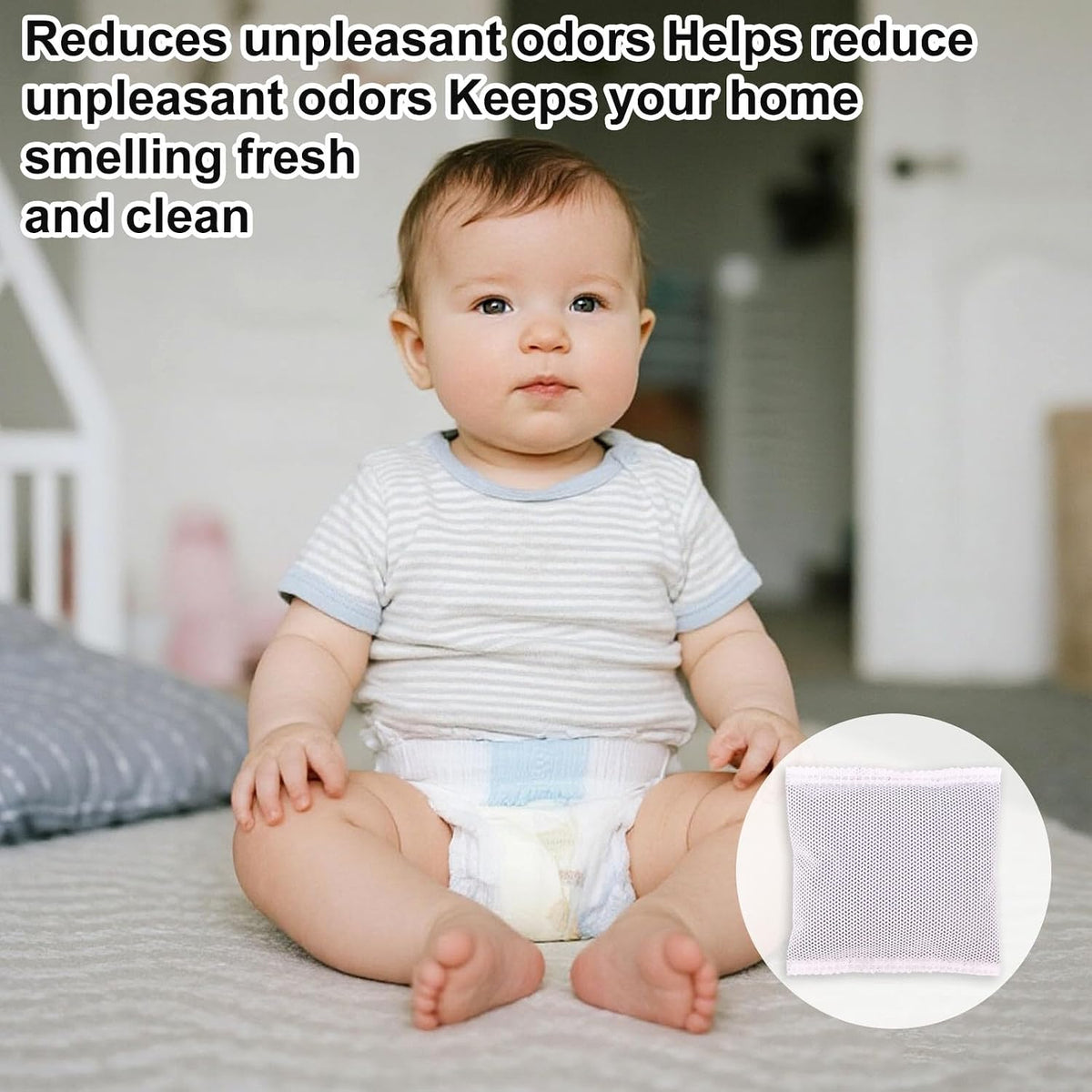 12pcs Carbon Filter Refills for Playtex Diaper Genie Cans 20g