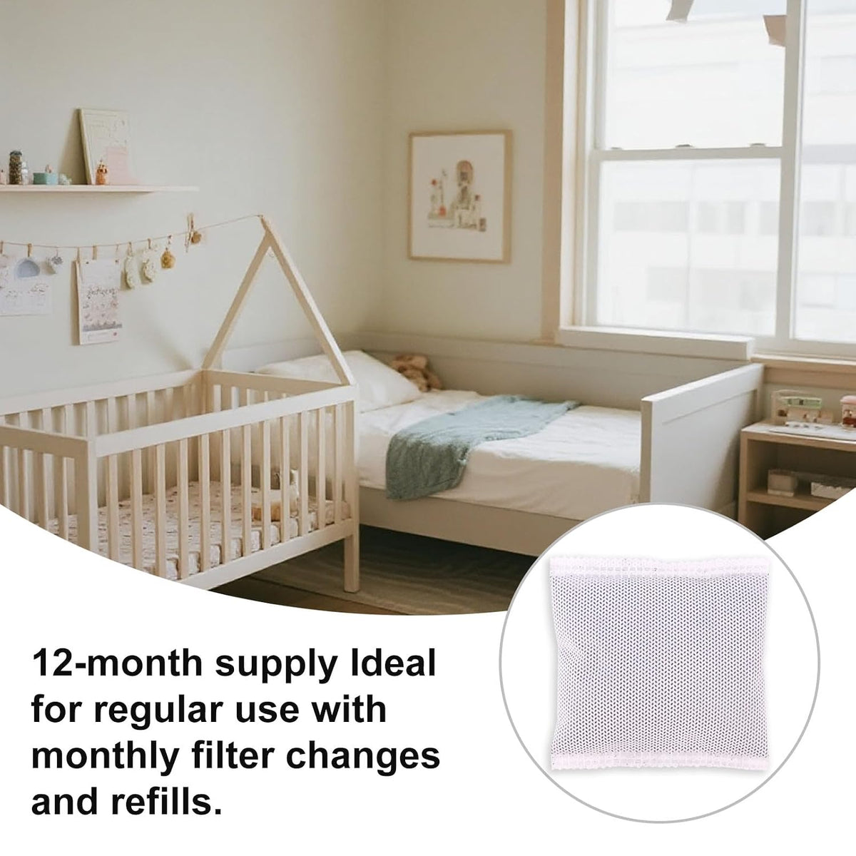 12pcs Carbon Filter Refills for Playtex Diaper Genie Cans 20g