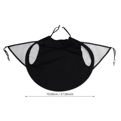 Stroller Sunscreen Umbrella Full-Cover Sunshade Windproof Black Canopy for Stroller Weather Protection Shade for Outdoor Use