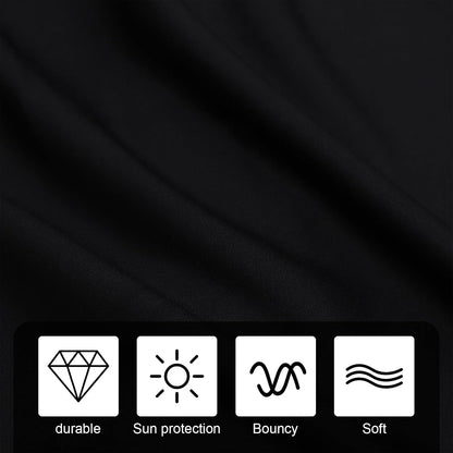 Stroller Sunscreen Umbrella Full-Cover Sunshade Windproof Black Canopy for Stroller Weather Protection Shade for Outdoor Use