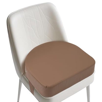 U-Shaped Toddler Booster Seat for Kitchen Chair (Big Size) Dining Table, Portable Waterproof PU Material Kids Booster Seat with Safety Buckles, High Cushion for Travel with Non-Slip Bottom
