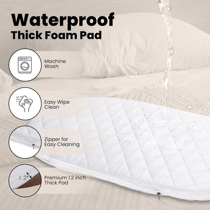 XL Baby Changing Basket for Dresser Top, Moses Baskets for Newborn, Portable Baby Diaper Changing Pad Table Topper for Dresser, Moses Bassinet Mat with Waterproof Pad Cover and Diaper Caddy