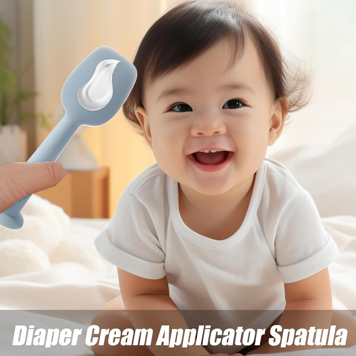 Soft Silicone Butt Spatula, Diaper Rash Cream Applicator, Gentle Ointments