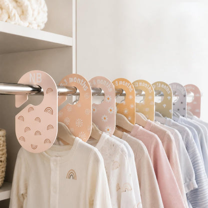 8 Pcs Wooden Baby Closet Dividers