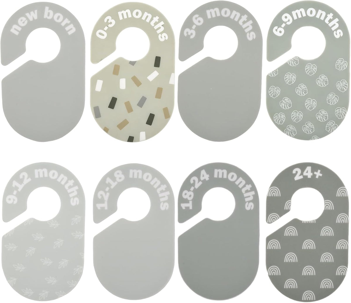 8 Pcs Wooden Baby Closet Dividers