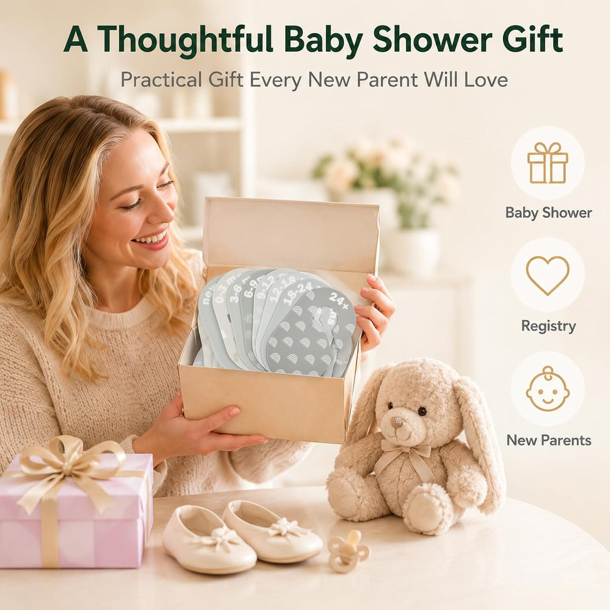 8 Pcs Wooden Baby Closet Dividers