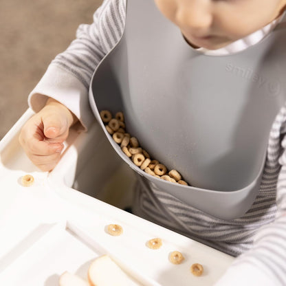Silicone Baby Bib, Roll-Up Travel Feeding Bib
