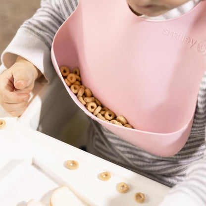 Silicone Baby Bib, Roll-Up Travel Feeding Bib