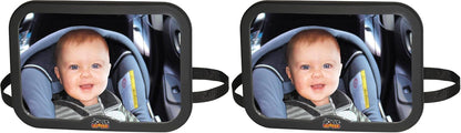 Driver's Baby Mirror 360 Degree View (Pack of 2)