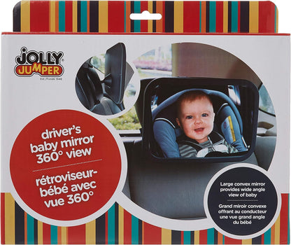Driver's Baby Mirror 360 Degree View (Pack of 2)