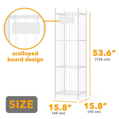 Stuffed Animal Storage Organizer, Wood Animals Zoo Toy Plushies Storage Holder, Large Capacity Plush Toy Cage for Playroom Organization, 15.8" Wide, Natural