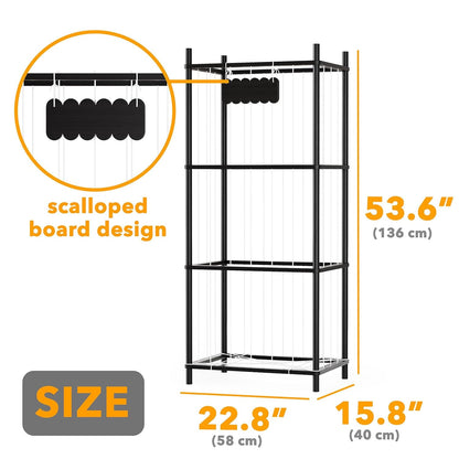 Stuffed Animal Storage Organizer, Wood Animals Zoo Toy Plushies Storage Holder, Large Capacity Plush Toy Cage for Playroom Organization, 15.8" Wide, Natural