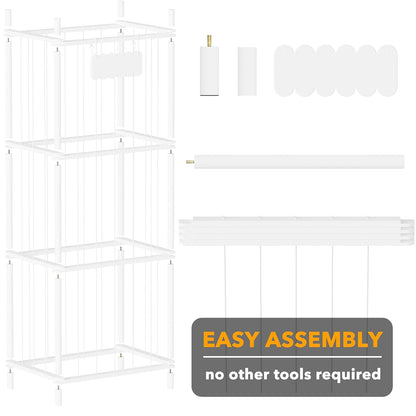Stuffed Animal Storage Organizer, Wood Animals Zoo Toy Plushies Storage Holder, Large Capacity Plush Toy Cage for Playroom Organization, 15.8" Wide, Natural