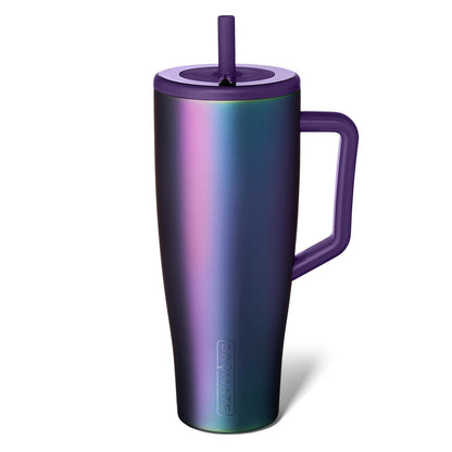 Era 20 oz Tumbler with Handle and Straw | 100% Leakproof Insulated Tumbler with Lid and Straw | Made of Stainless Steel | Cup Holder Friendly Base | 20oz (Dune)