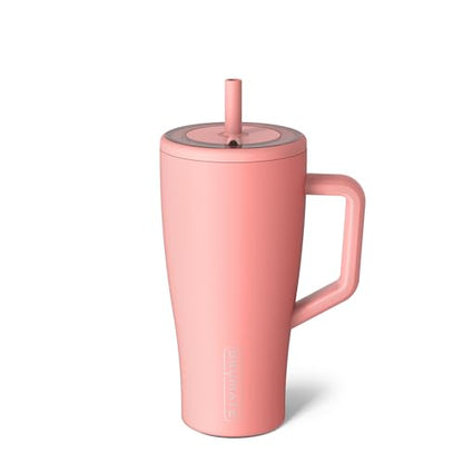 Era 20 oz Tumbler with Handle and Straw | 100% Leakproof Insulated Tumbler with Lid and Straw | Made of Stainless Steel | Cup Holder Friendly Base | 20oz (Dune)
