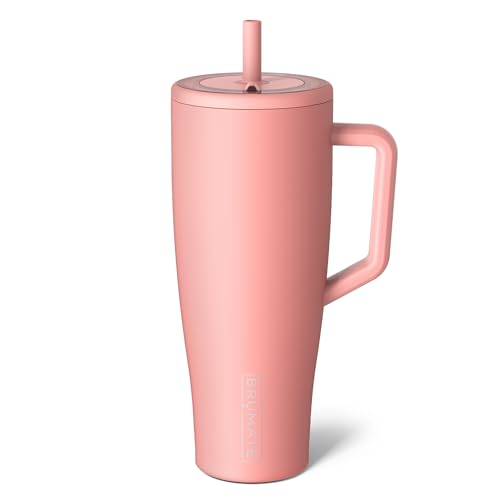 Era 20 oz Tumbler with Handle and Straw | 100% Leakproof Insulated Tumbler with Lid and Straw | Made of Stainless Steel | Cup Holder Friendly Base | 20oz (Dune)