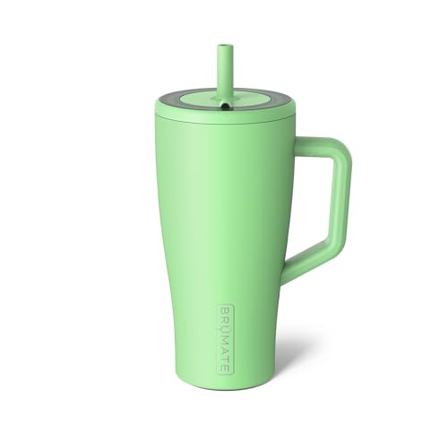 Era 20 oz Tumbler with Handle and Straw | 100% Leakproof Insulated Tumbler with Lid and Straw | Made of Stainless Steel | Cup Holder Friendly Base | 20oz (Dune)