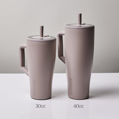 Era 20 oz Tumbler with Handle and Straw | 100% Leakproof Insulated Tumbler with Lid and Straw | Made of Stainless Steel | Cup Holder Friendly Base | 20oz (Dune)