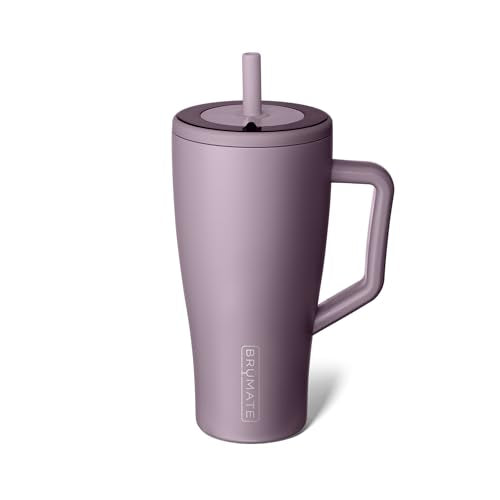 Era 20 oz Tumbler with Handle and Straw | 100% Leakproof Insulated Tumbler with Lid and Straw | Made of Stainless Steel | Cup Holder Friendly Base | 20oz (Dune)