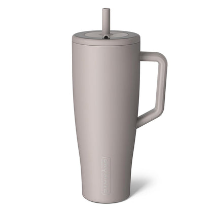 Era 20 oz Tumbler with Handle and Straw | 100% Leakproof Insulated Tumbler with Lid and Straw | Made of Stainless Steel | Cup Holder Friendly Base | 20oz (Dune)
