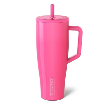 Era 20 oz Tumbler with Handle and Straw | 100% Leakproof Insulated Tumbler with Lid and Straw | Made of Stainless Steel | Cup Holder Friendly Base | 20oz (Dune)