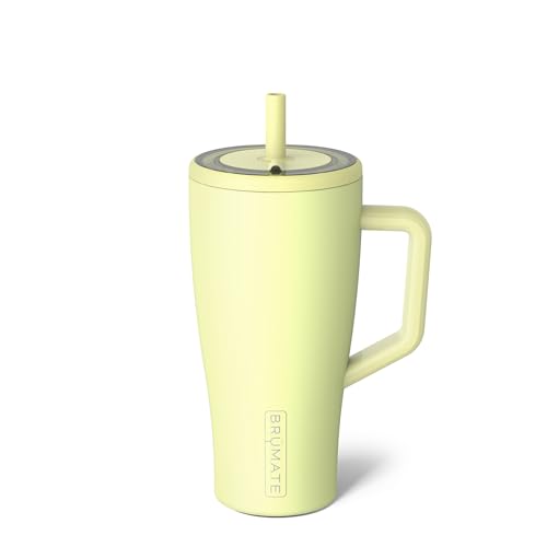 Era 20 oz Tumbler with Handle and Straw | 100% Leakproof Insulated Tumbler with Lid and Straw | Made of Stainless Steel | Cup Holder Friendly Base | 20oz (Dune)